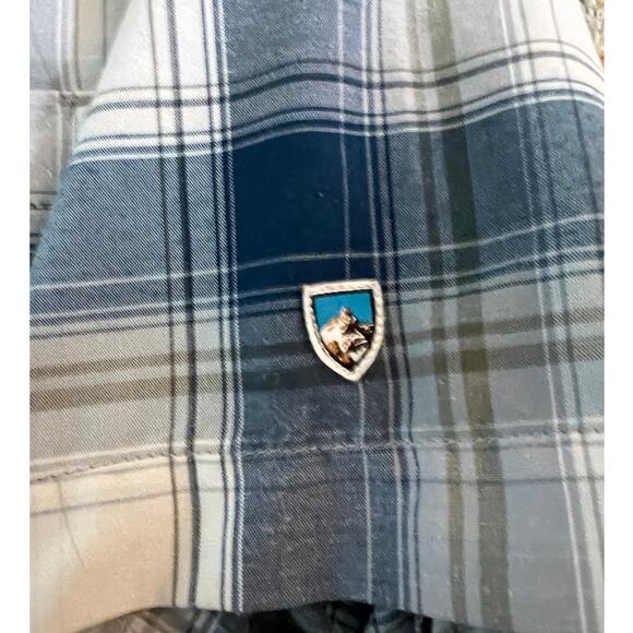 KÜHL “Born in the Mountains” Plaid Short Sleeve Shirt, Small - Picture 3 of 5